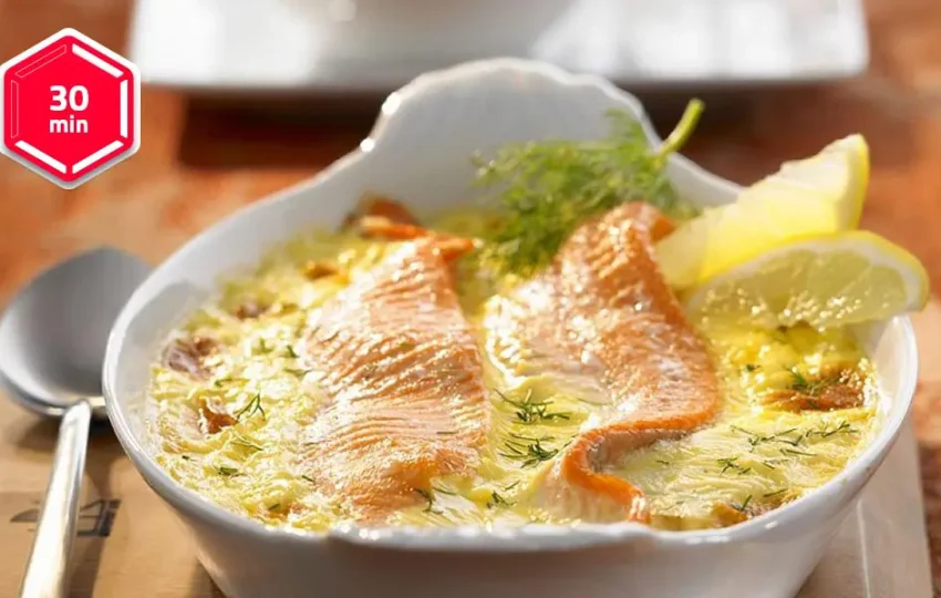 Postrv v hrenovi omaki s smetano