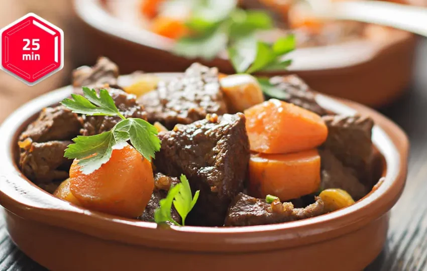 Pražena govedina z zelenjavo