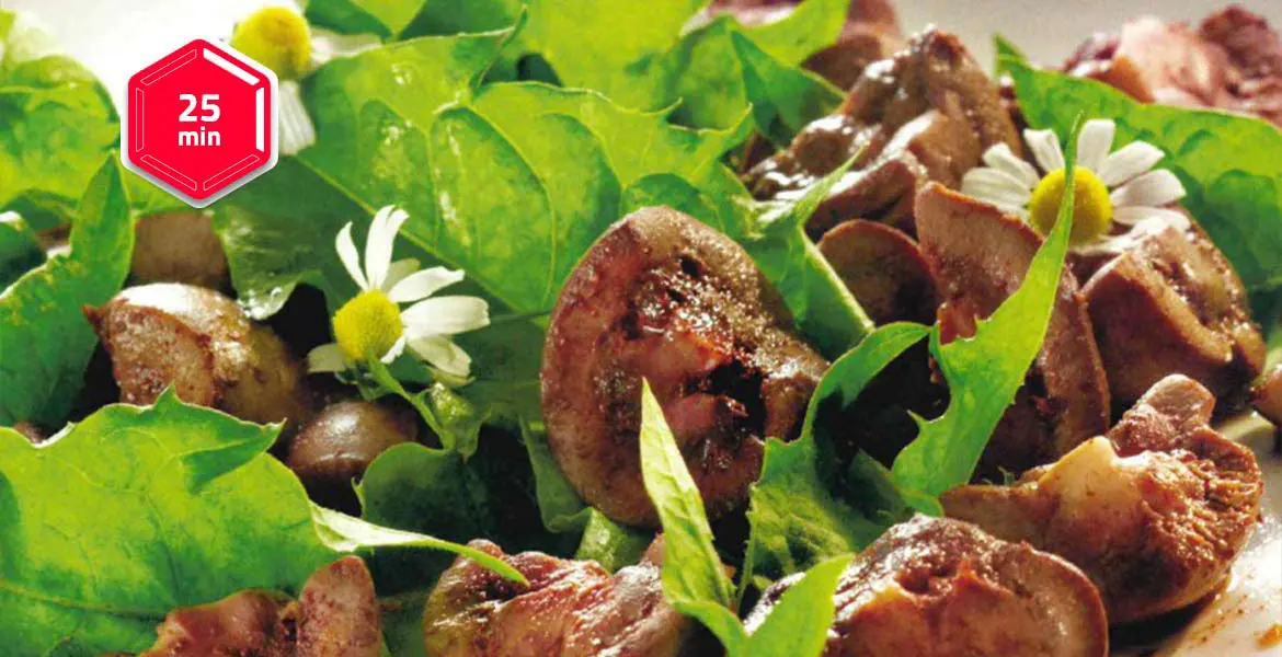 Solata z jagnječjimi ledvičkami